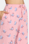 Rosaline Purrfect Dreams Knit Cotton Pyjama Set - Tickled Pink — thumbnail 6